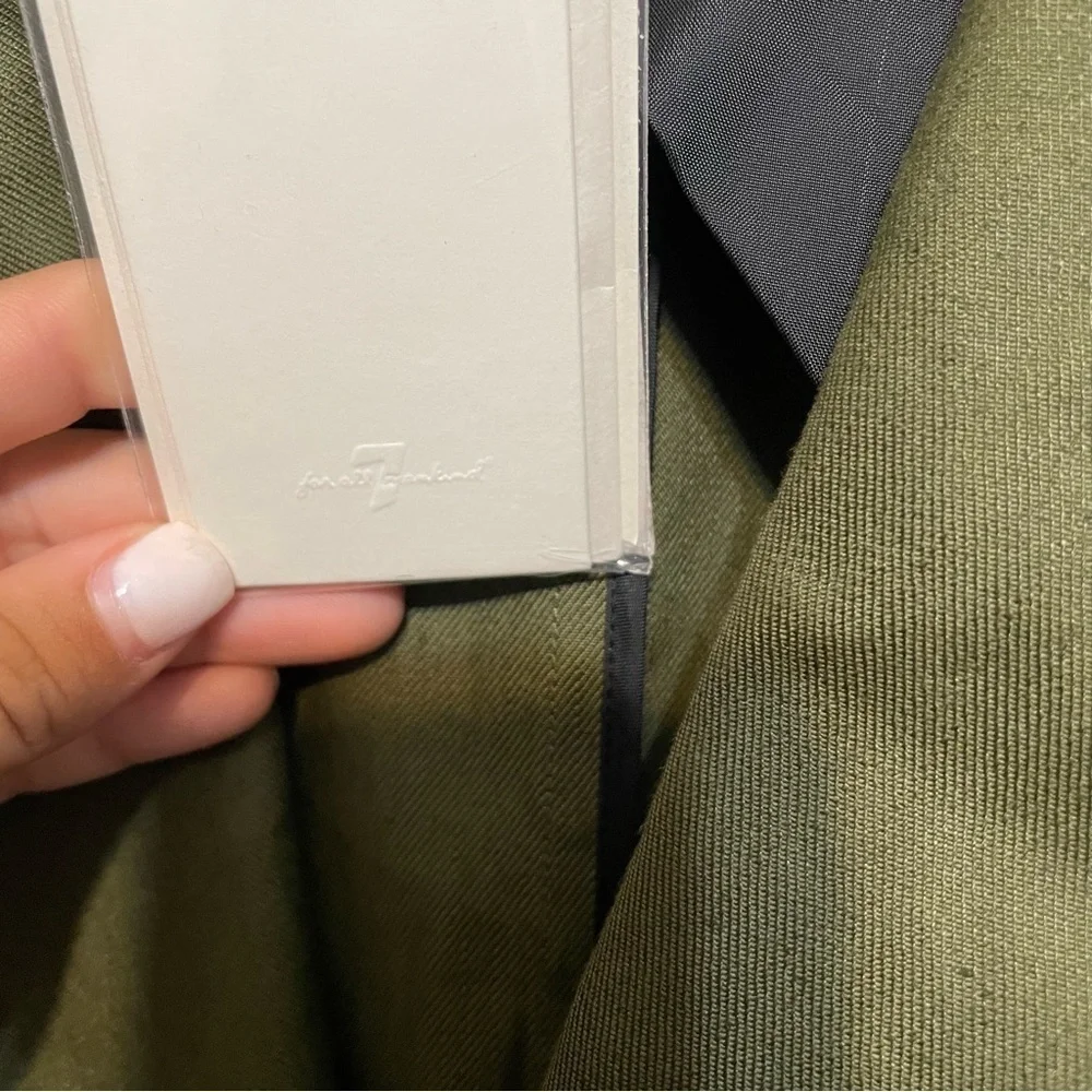 7 For All Mankind Army Linen Blazer Italian Fabric NWT​​​